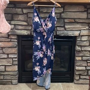 Floral high low dress